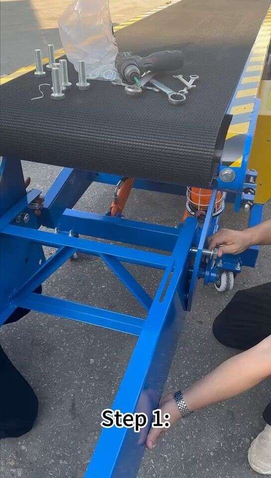 Montage van de Opvoerband en de roltransporteur