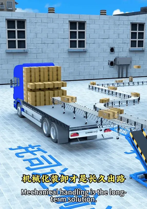 耐力输卸神器（广东）实业有限公司：柔性组合输送方案如何补齐仓储装卸“最后一米”