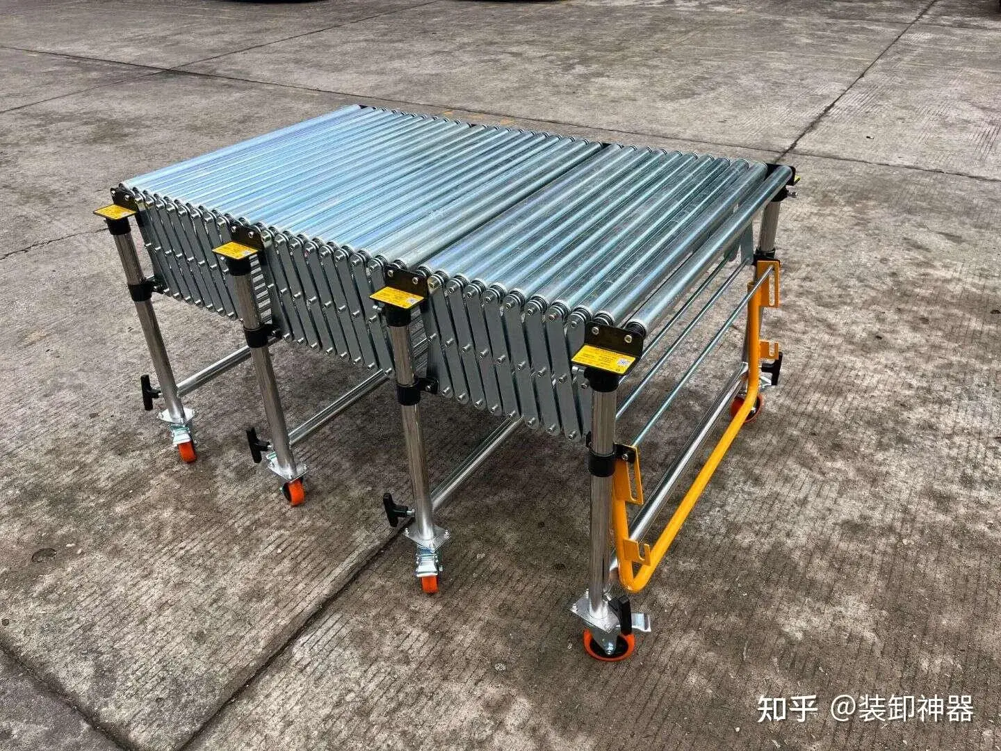 無動力滾筒輸送設備應用示意